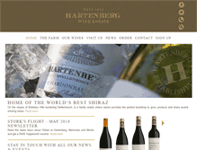 Tablet Screenshot of hartenbergestate.com